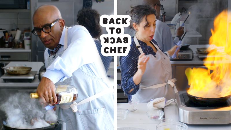 Al Roker Tries to Keep Up with a Professional Chef