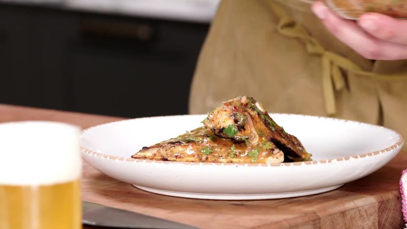 Brad and Goose Island Grill Up Fish Collars