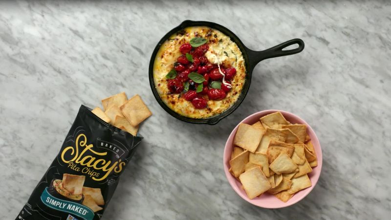 White Pizza Dip with Charred Cherry Tomatoes