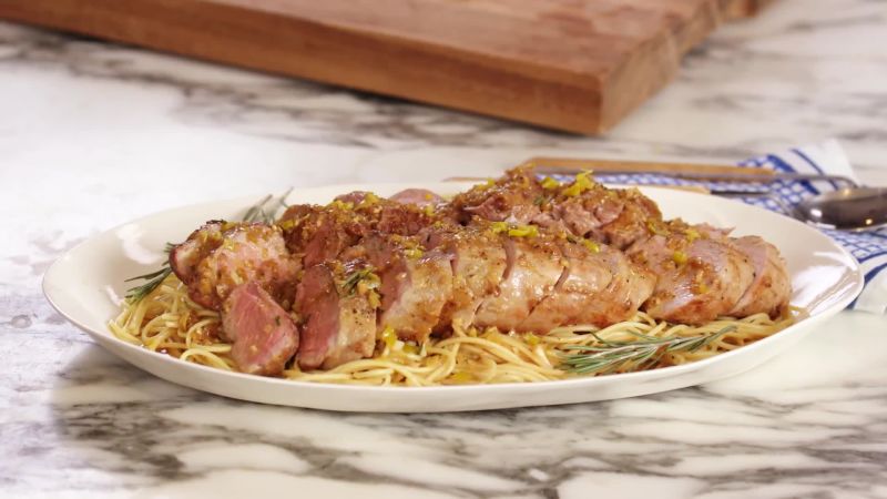 Pork Tenderloin with Pepperoncini Pan Sauce