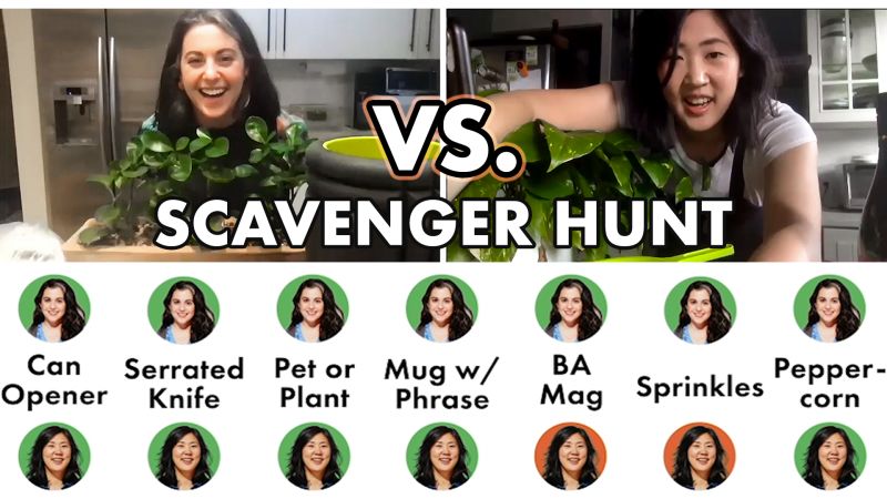 Pro Chefs Go on a Scavenger Hunt at Home (One-on-One)