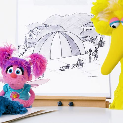 Screen Capture of video "How to Write a Cartoon Caption: “Sesame Street” Edition"