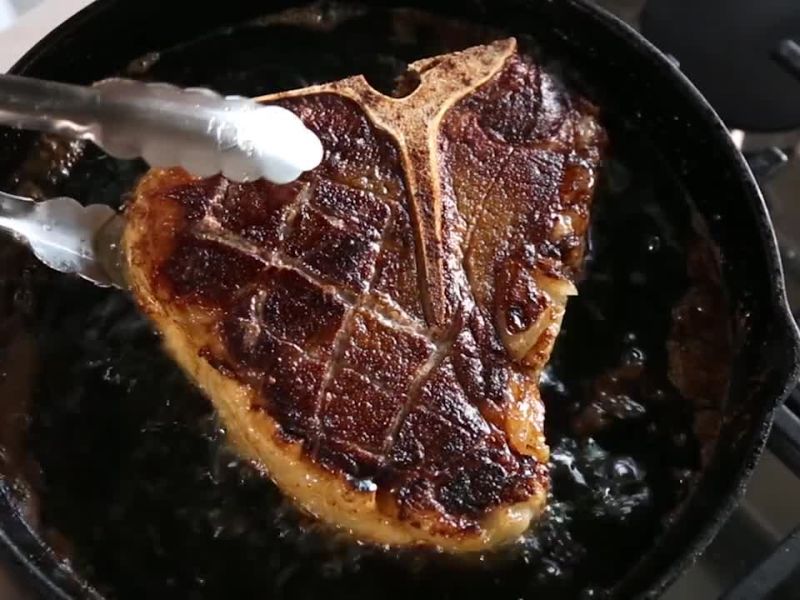 SlowRoasted, TwiceFried Porterhouse Steak Recipe Bon Appétit