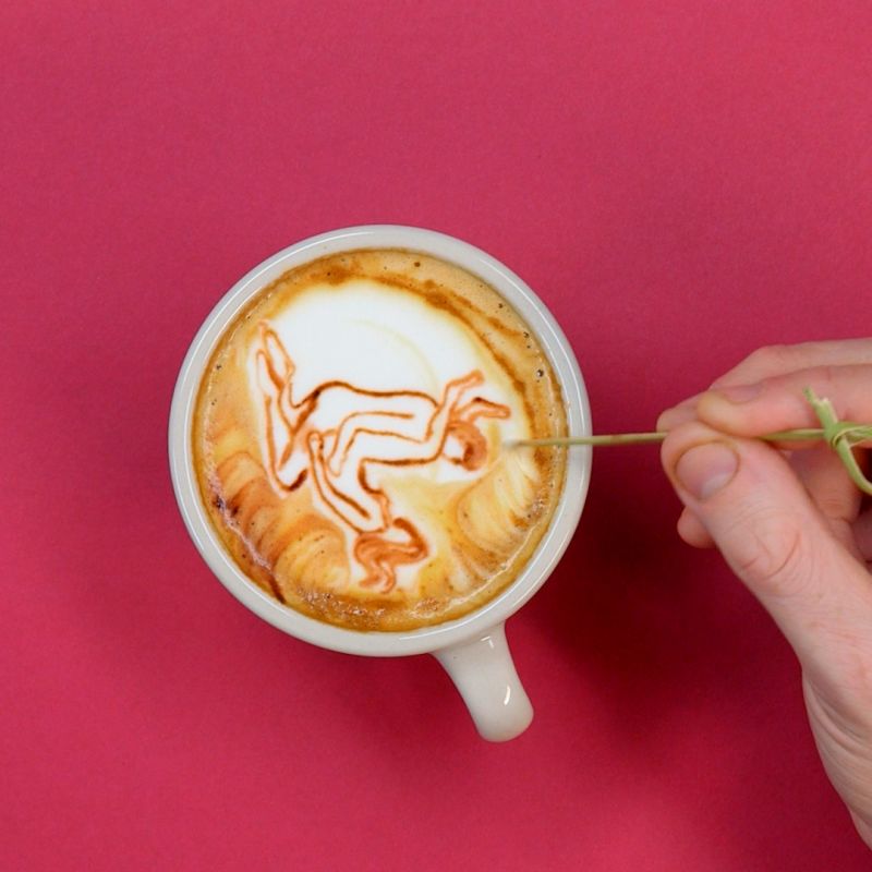 The 7 Best Postions for Women to Achieve Orgasm, Illustrated in Latte Art