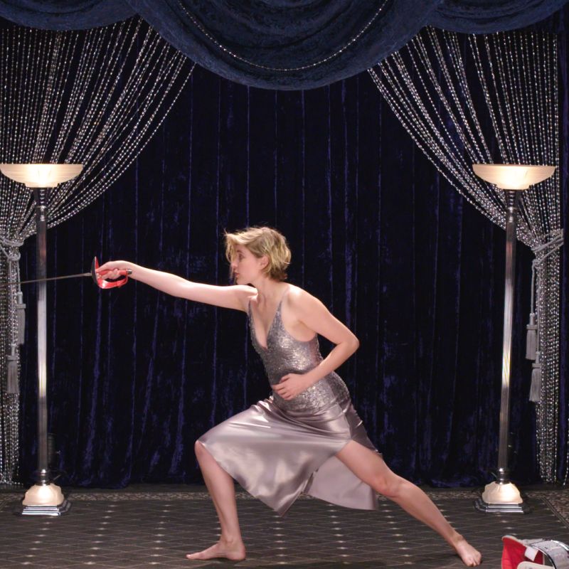 Greta Gerwig Shows Off Her Secret Fencing Talent