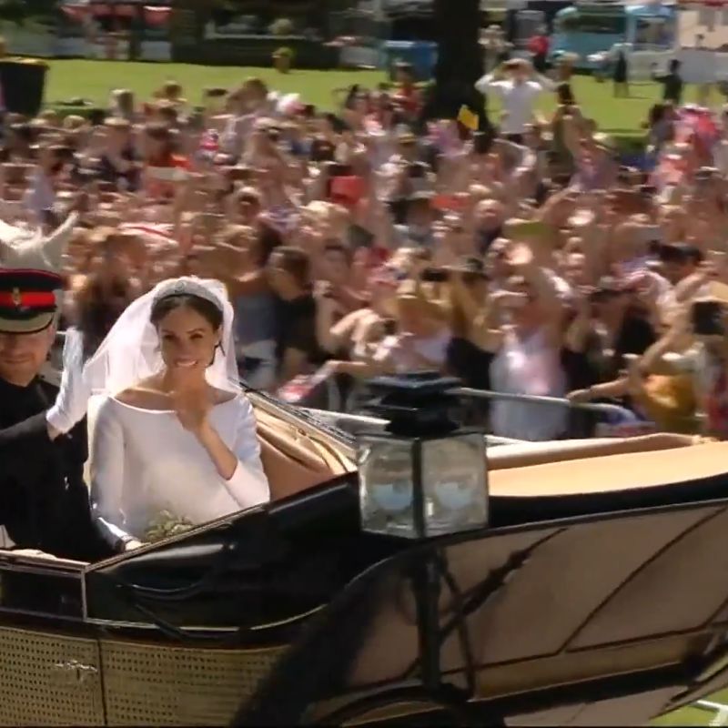 Meghan and Harry's Carriage Ride Through Windsor