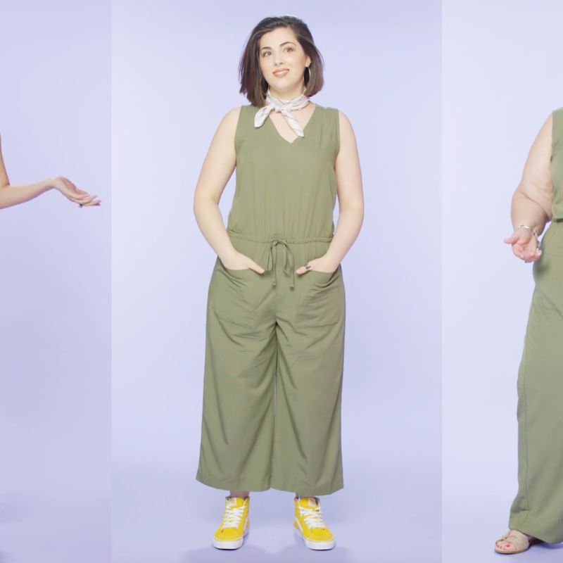 Women Sizes 0 Through 28 Try on the Same Jumpsuit