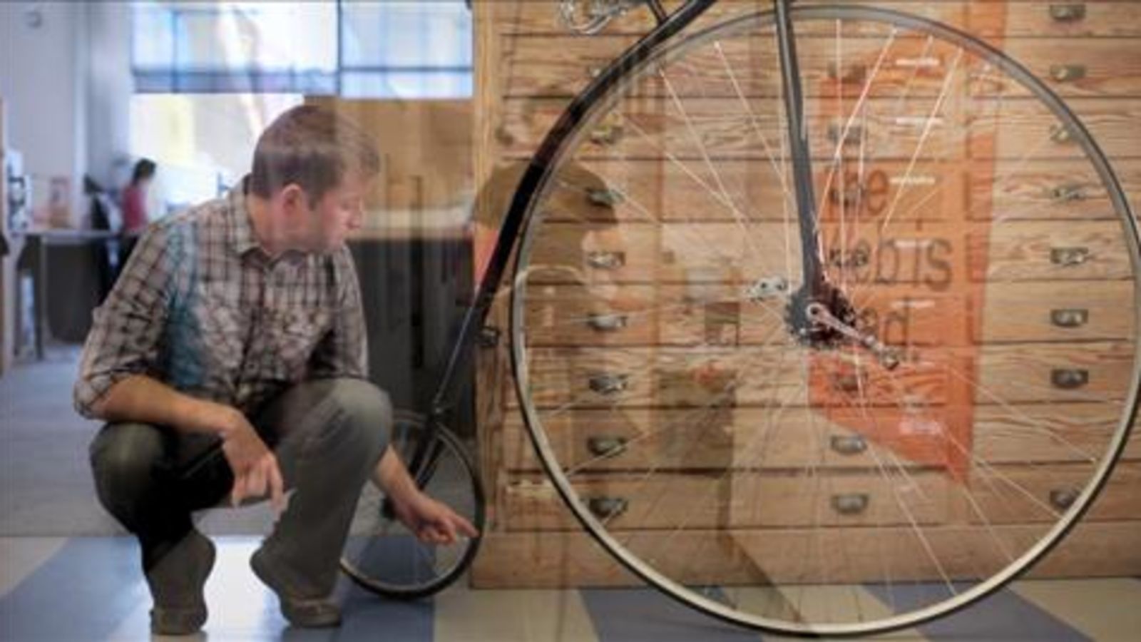 Most Dangerous Object in the Office: Superior Hiwheel Bicycle