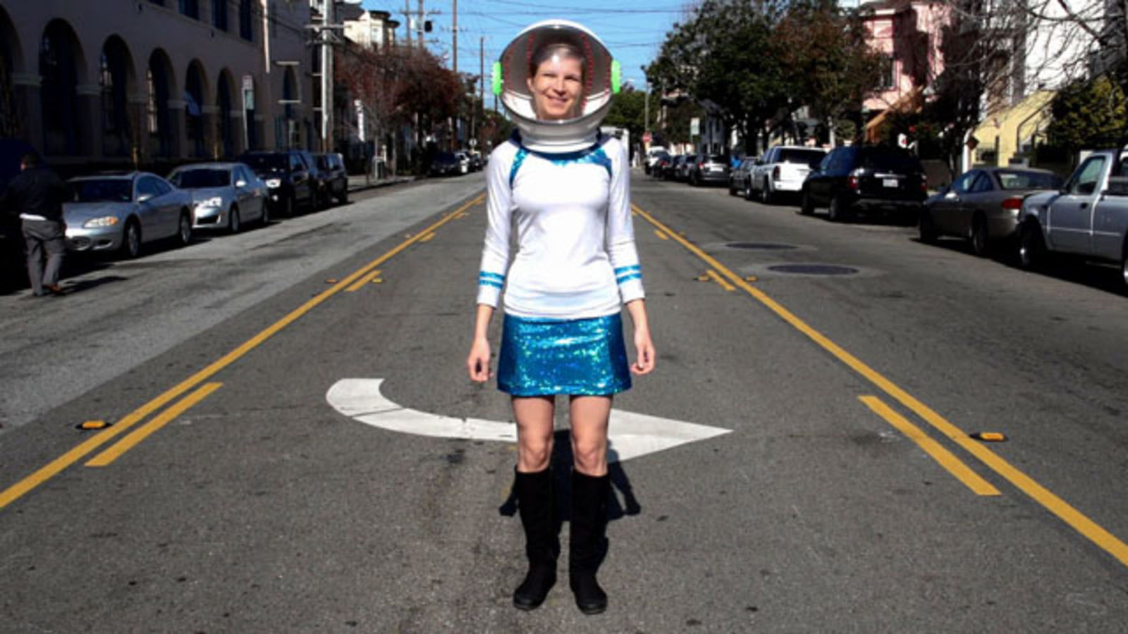 LED Space Helmet a Hit