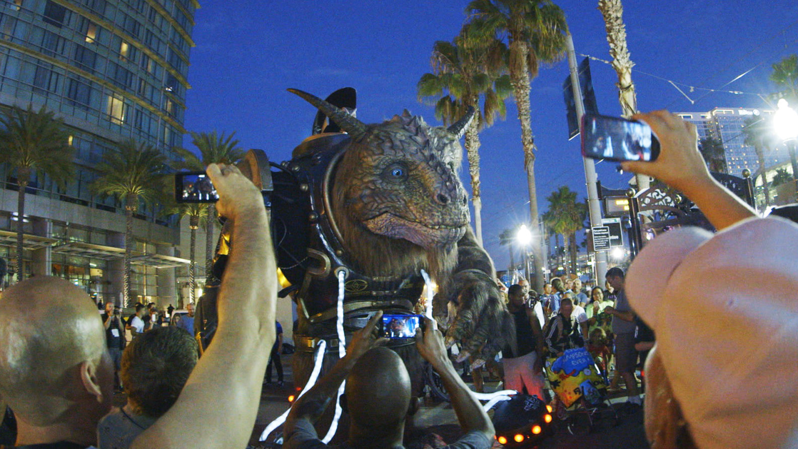 Watch the Giant Creature Crash Through San Diego Comic-Con 2014