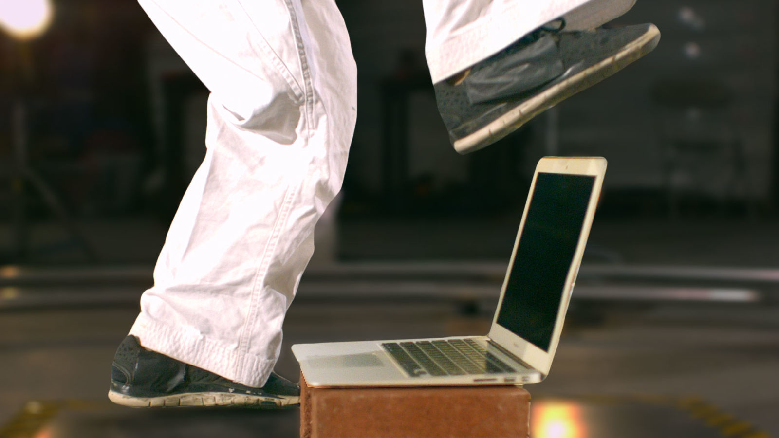 MacBook Air vs. Karate Kick of Death