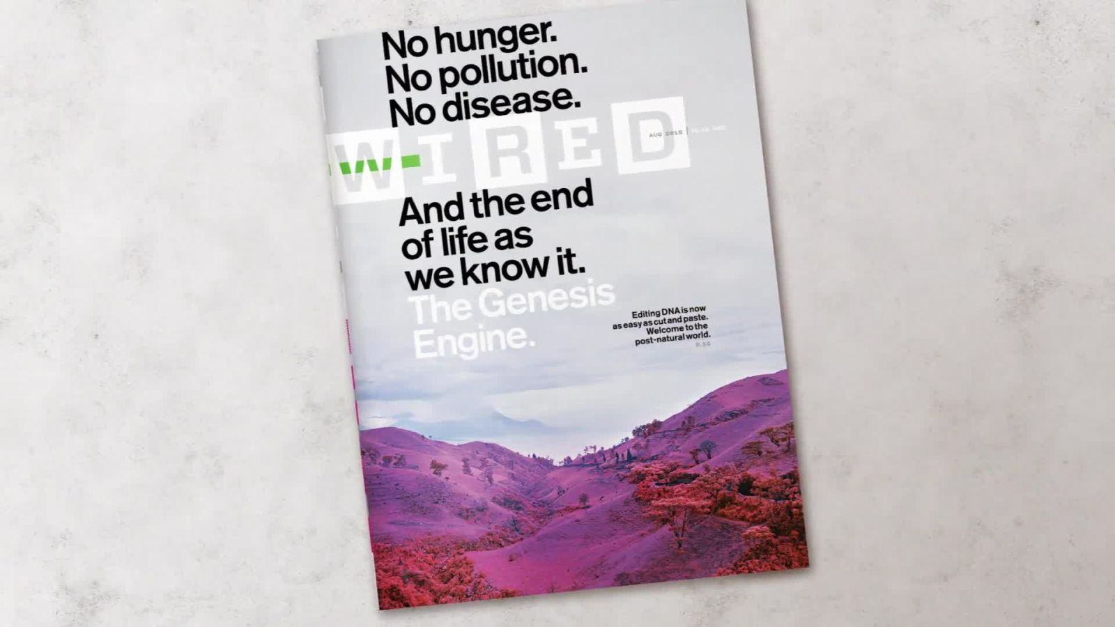WIRED –  August 2015 Issue Preview – Welcome to the Post Natural World