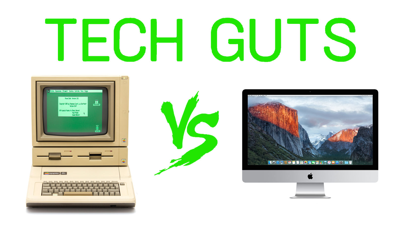 Apple IIe vs Modern iMac Throwdown
