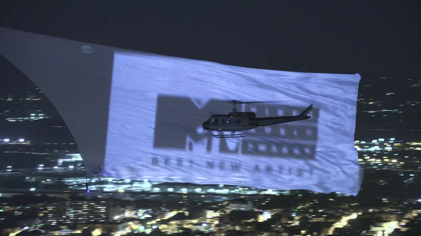Breaking the World Record for Largest Aerial Projection Screen