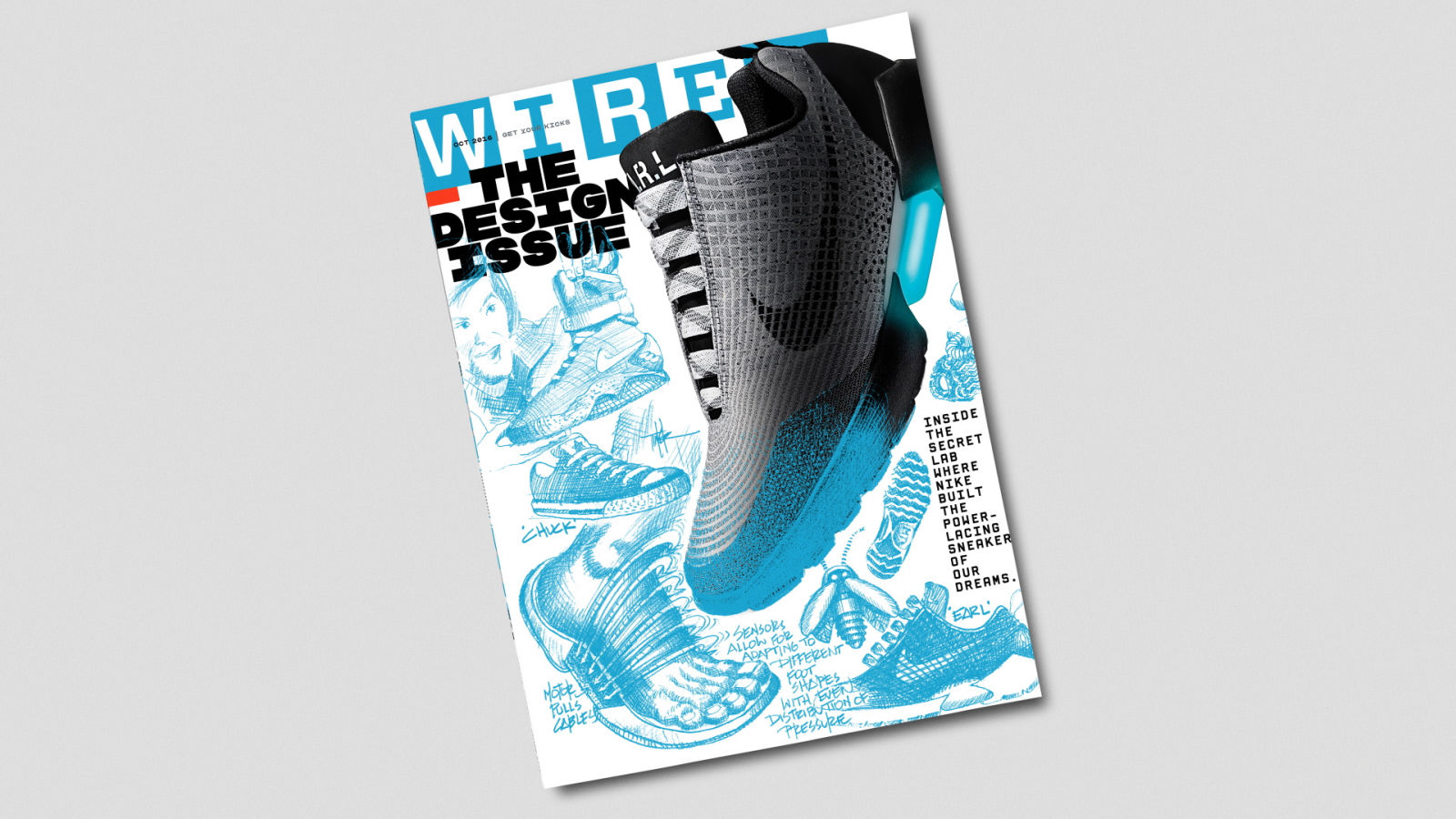 Tinker Hatfield Draws WIRED's October Cover