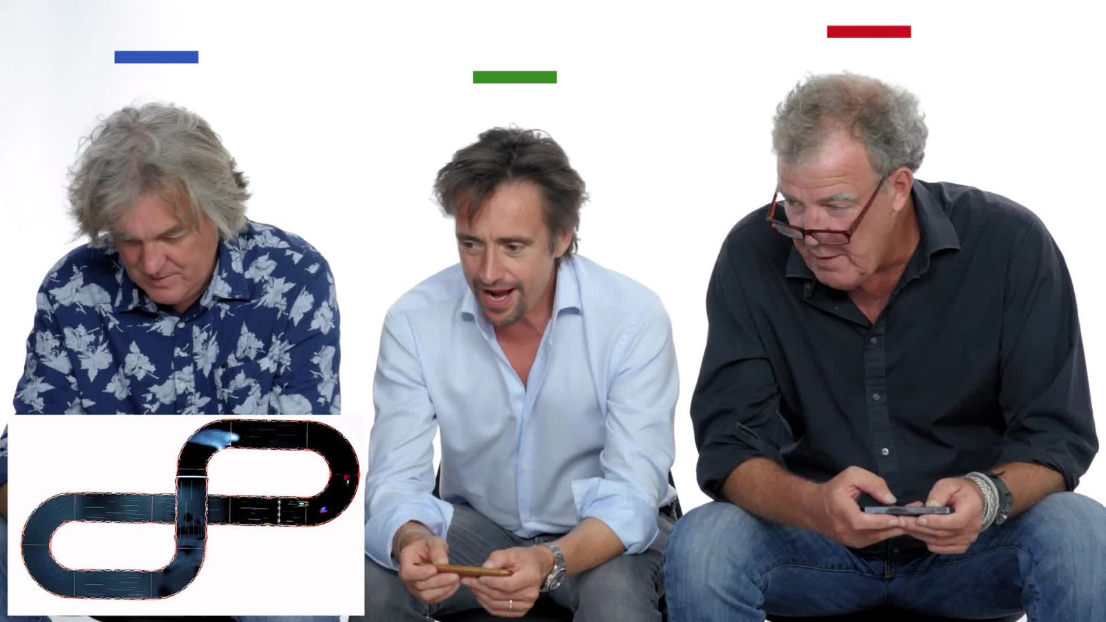 Jeremy Clarkson, Richard Hammond & James May Race Toy Cars