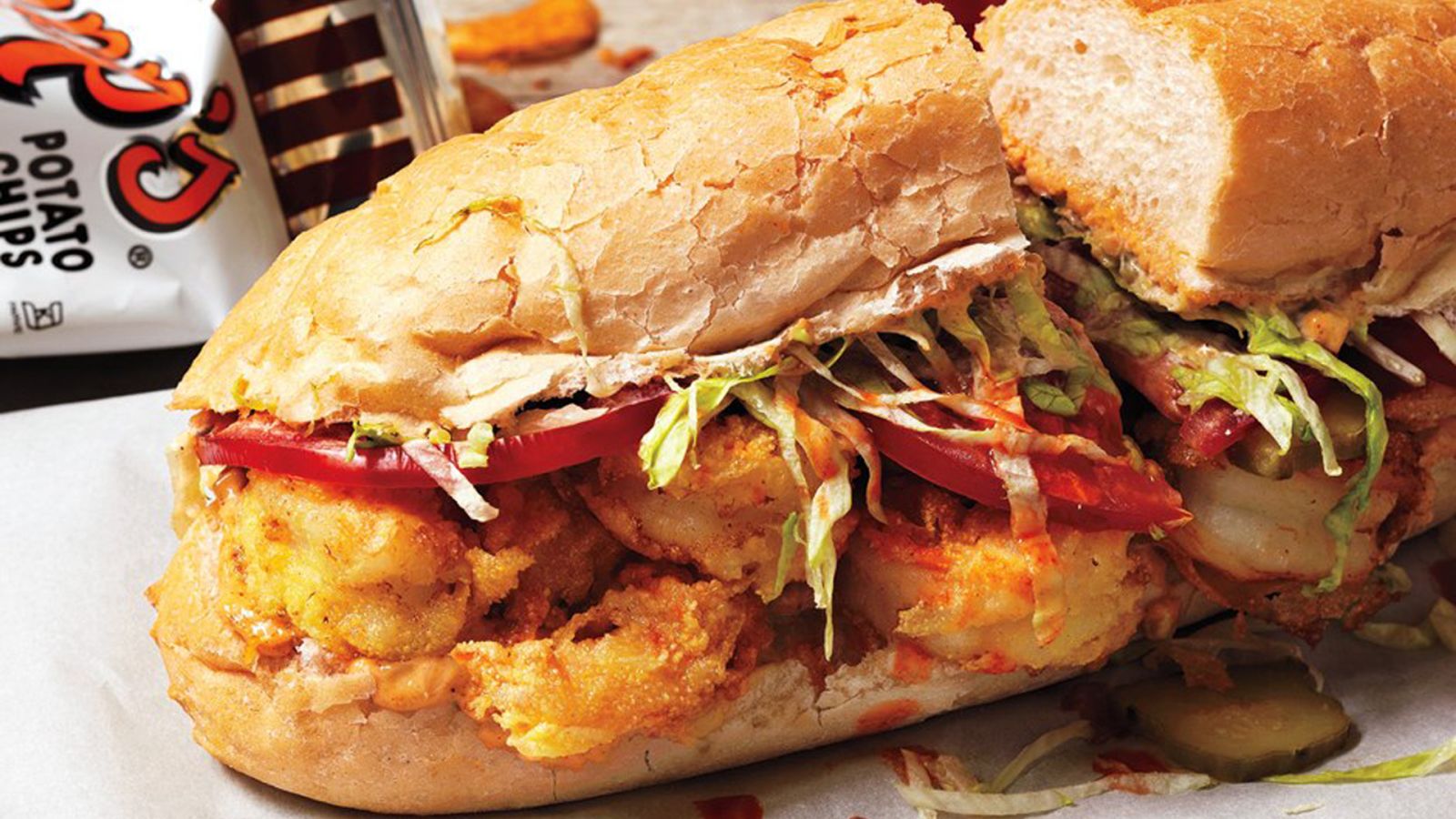 Crispy-Crunchy Shrimp Po'Boys