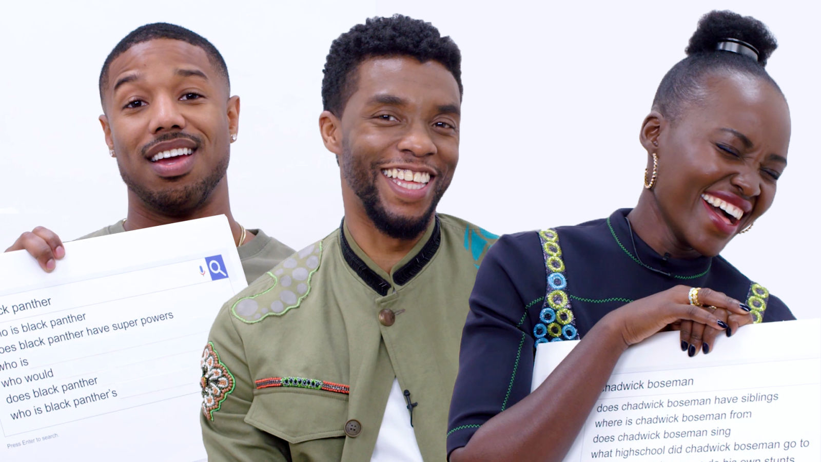 Black Panther Cast Answer the Web's Most Searched Questions