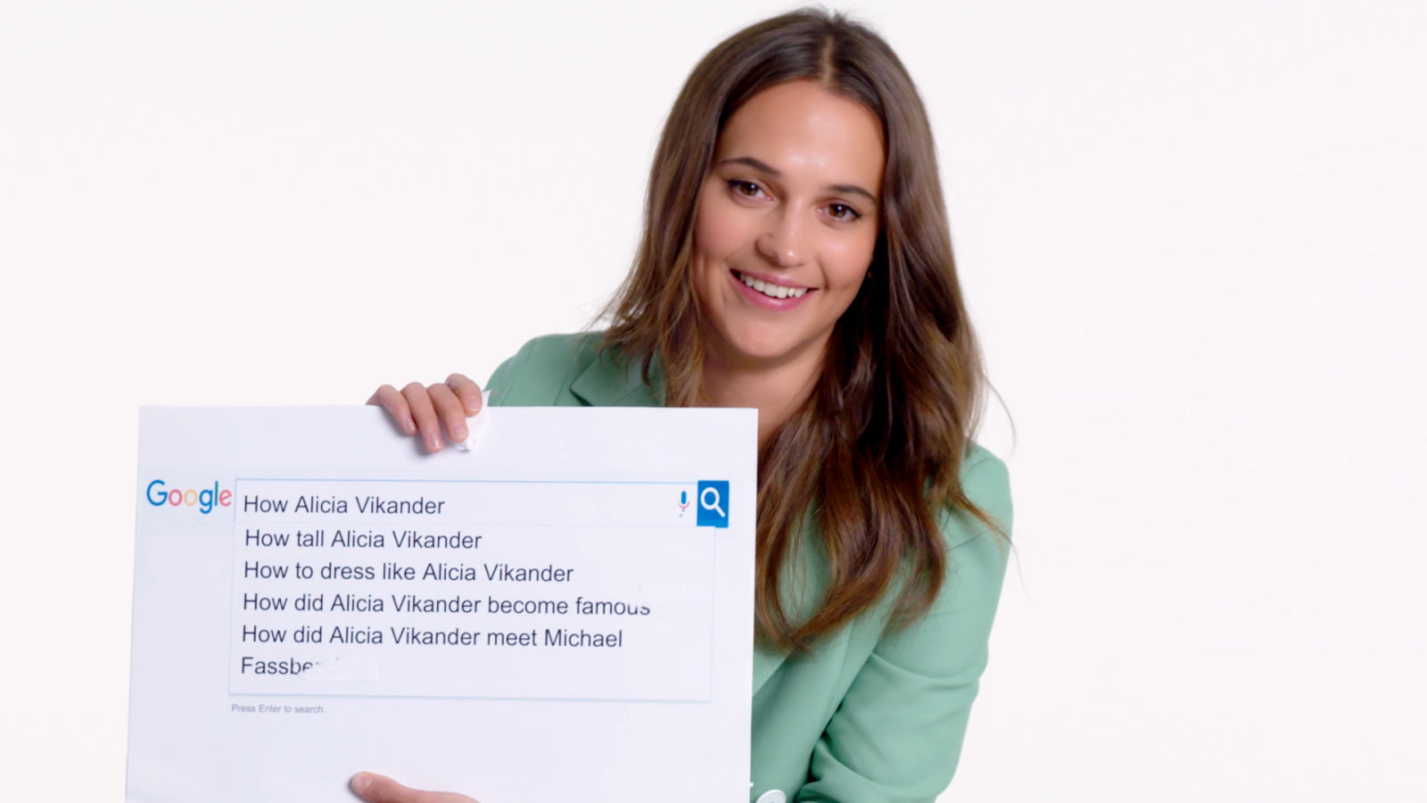 Alicia Vikander Answers the Web's Most Searched Questions