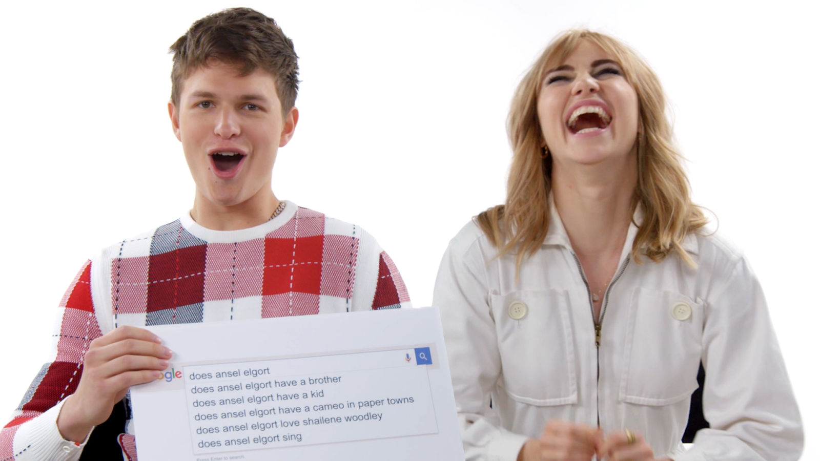 Ansel Elgort & Suki Waterhouse Answer the Web's Most Searched Questions