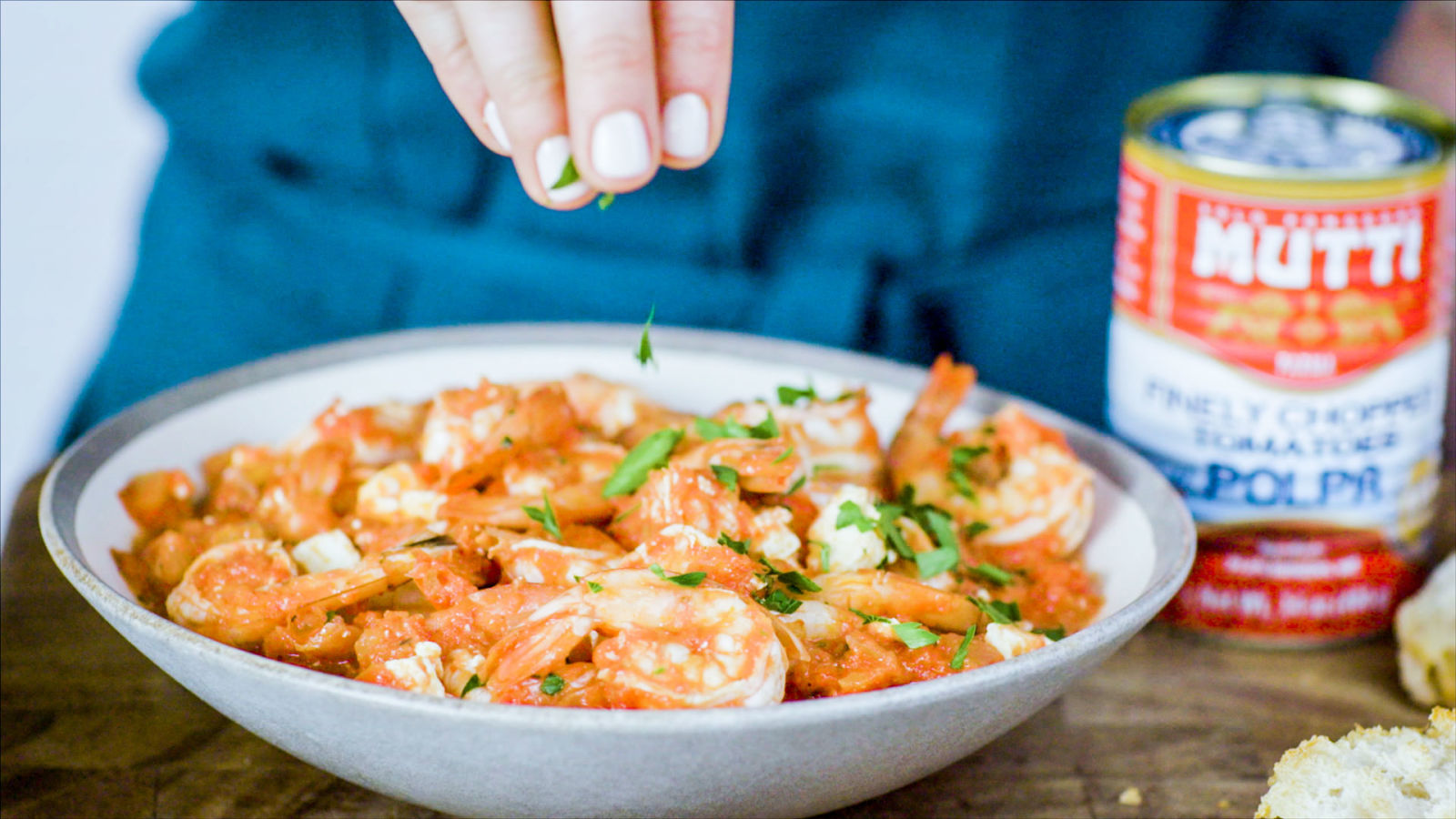 Shrimp with Tomatoes and Feta