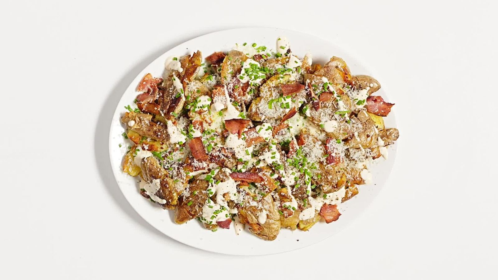 Smashed and Crispy Loaded Potatoes