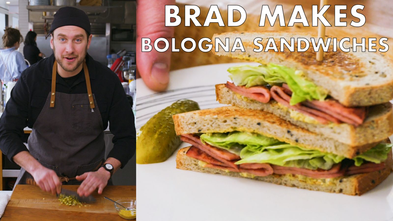 Brad Makes Fried Bologna Sandwiches