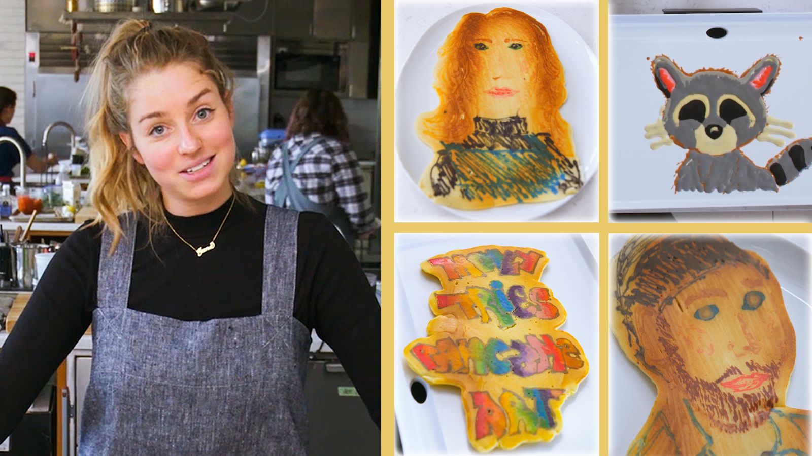 Pro Chef Tries Pancake Art for the First Time