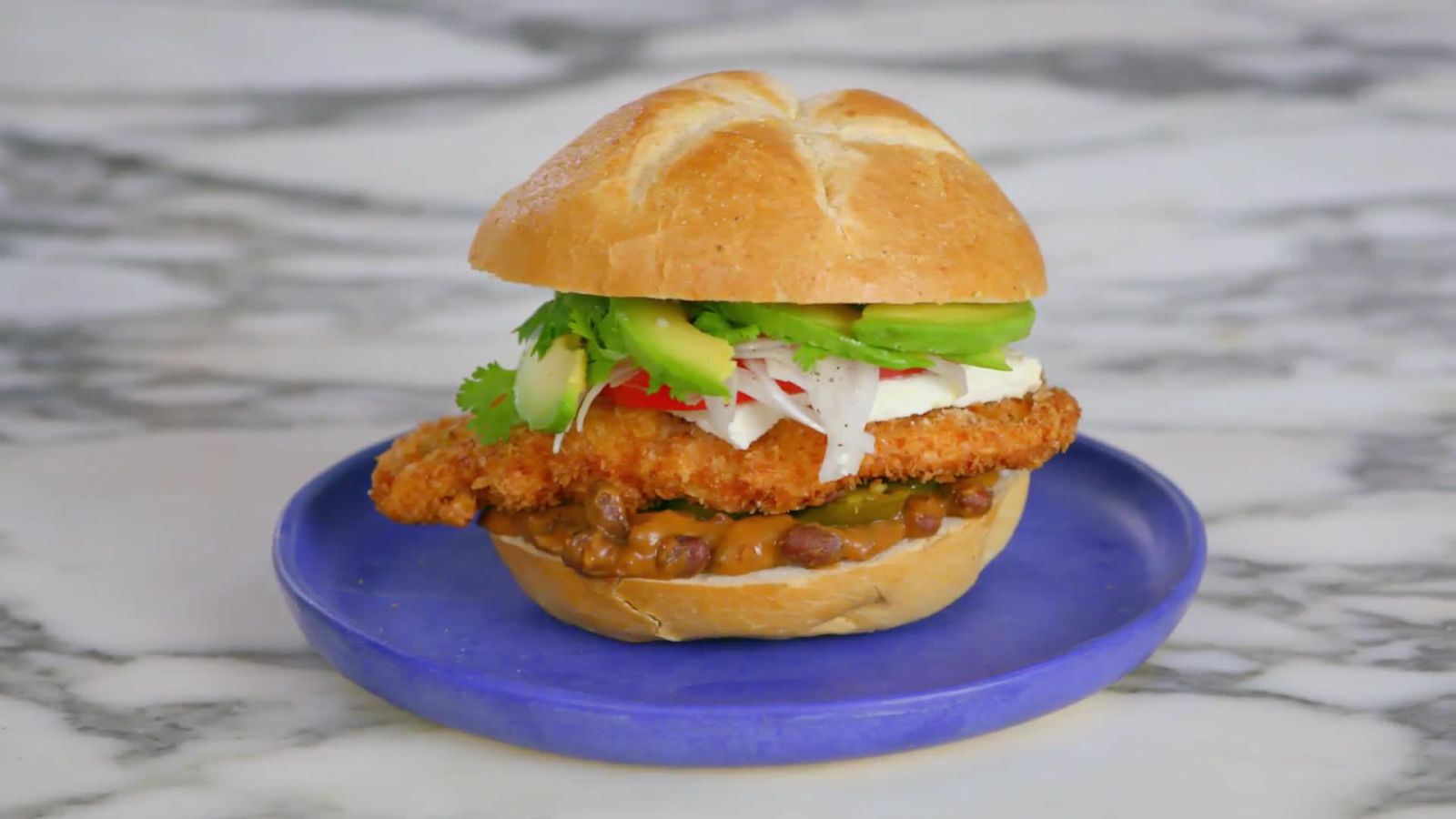 Black Bean Chicken Torta