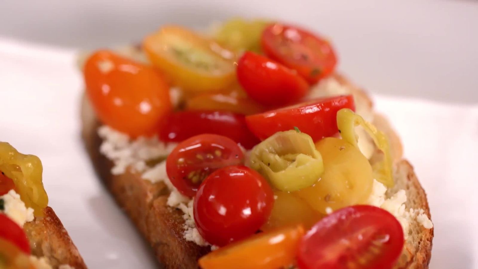 Marinated Feta & Tomato Toast