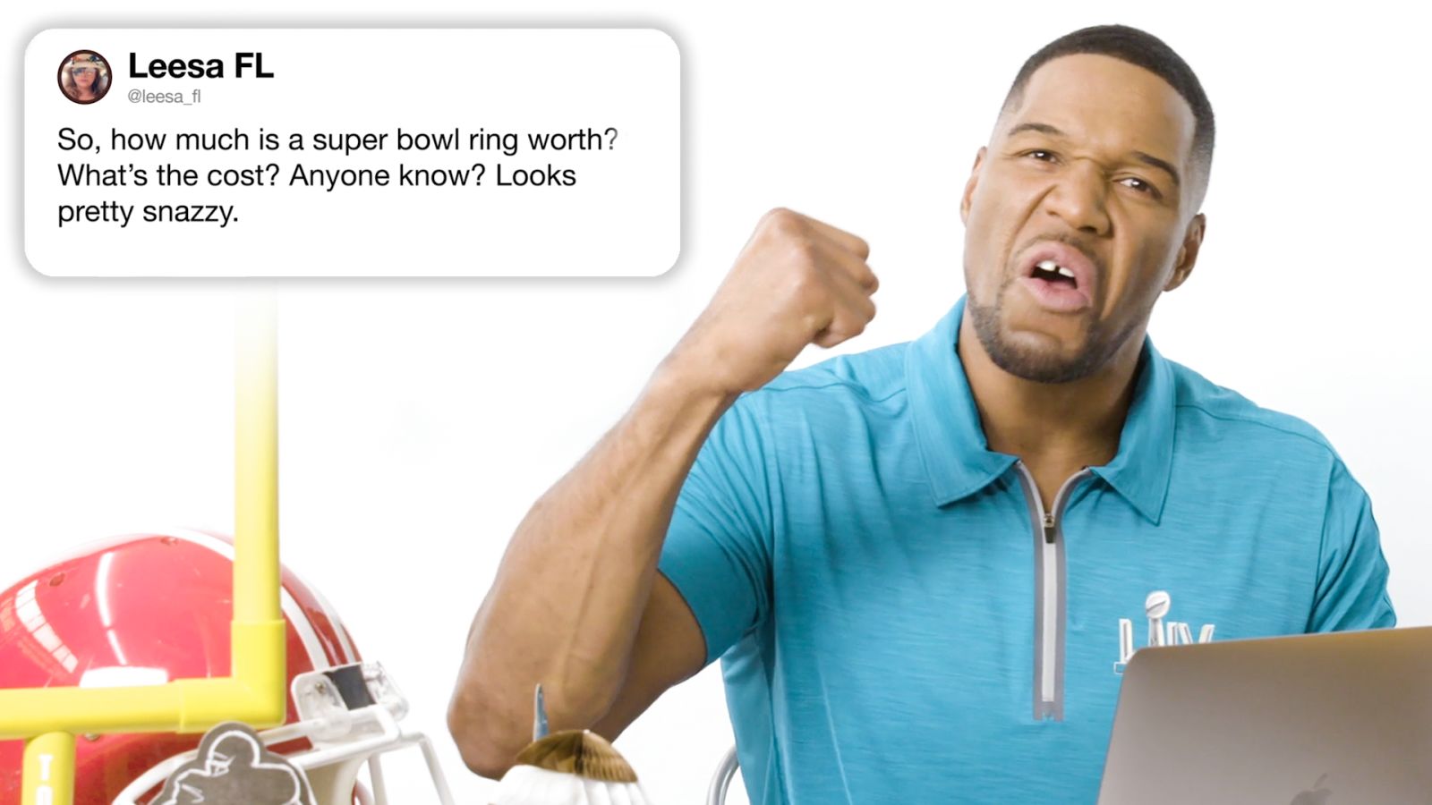 Michael Strahan Answers Super Bowl Questions From Twitter