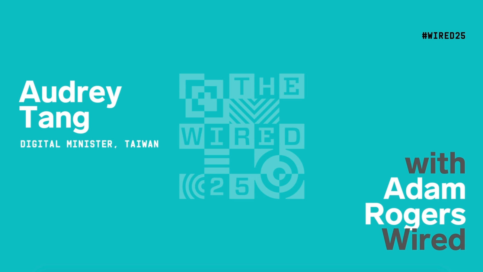 WIRED25 2020: Audrey Tang on How Taiwan Coded Its Way Out of a Pandemic