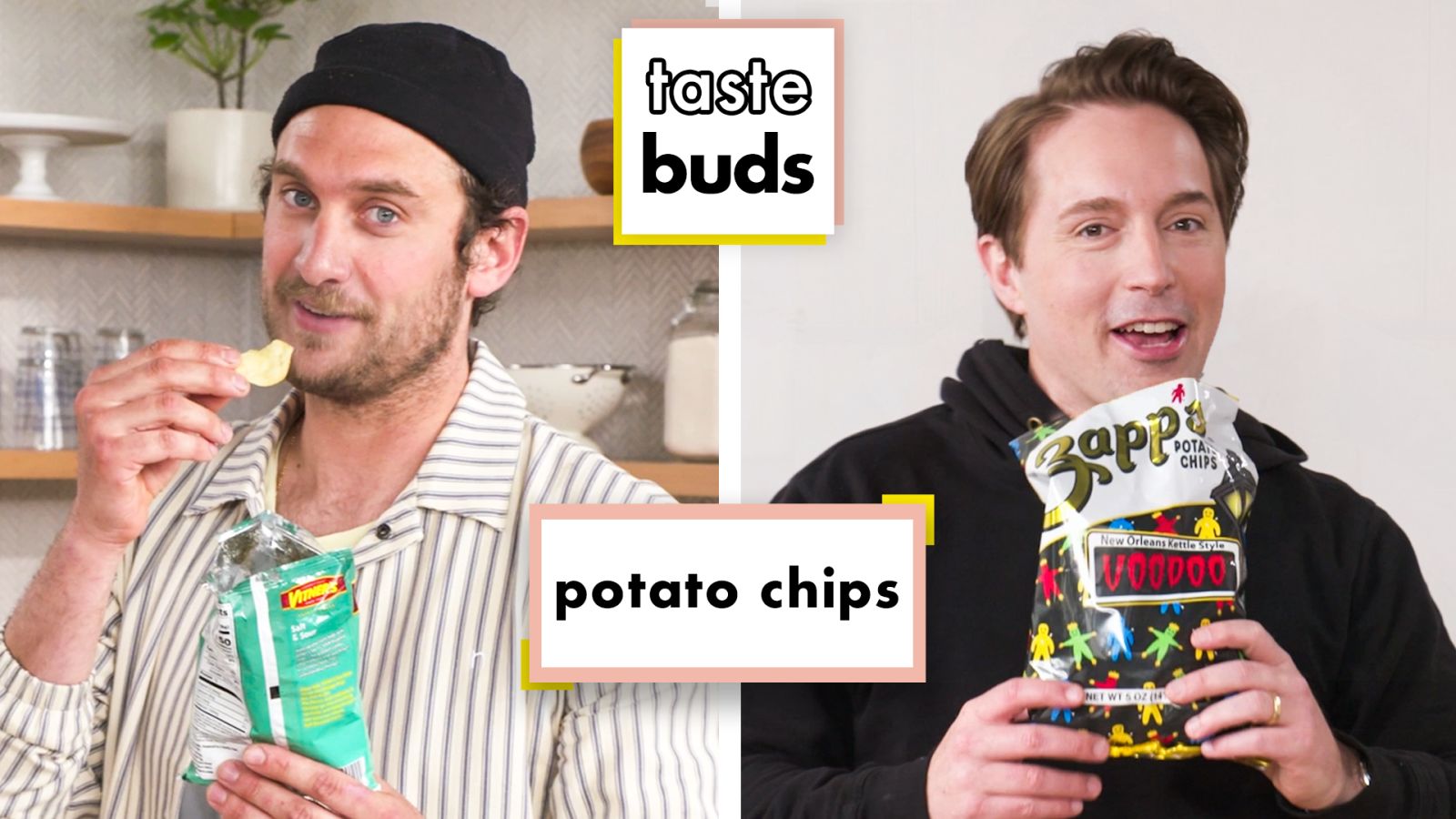 Beck Bennett & Brad Try 10 Kinds of Potato Chips