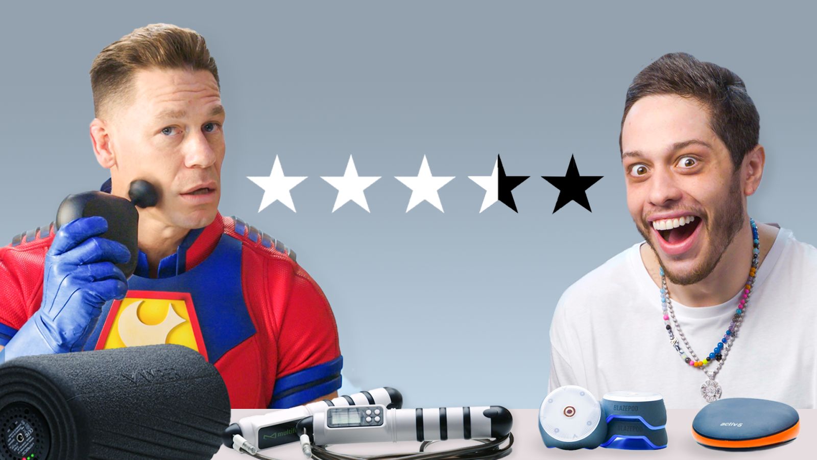 John Cena & Pete Davidson Test Workout Gadgets