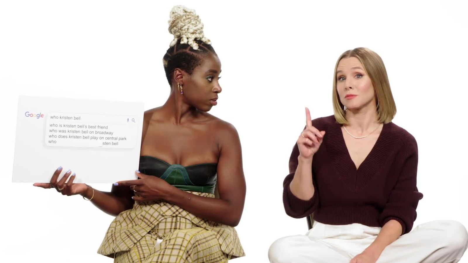 Kristen Bell & Kirby Howell-Baptiste Answer the Web's Most Searched Questions