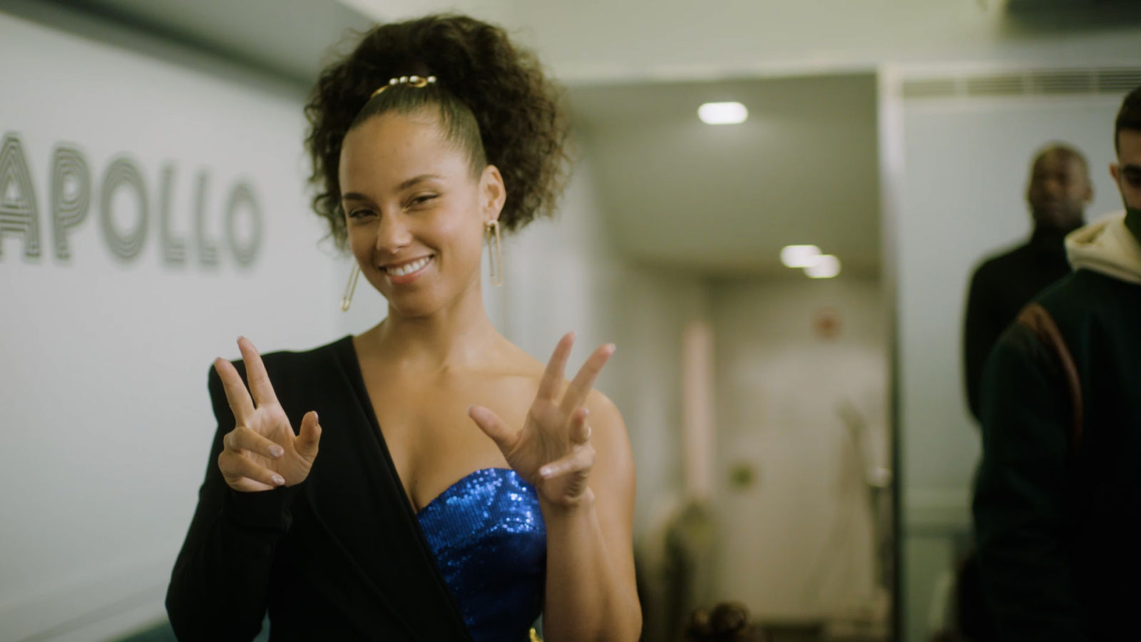 Alicia Keys se prepara para su show en el Apollo de Nueva York
