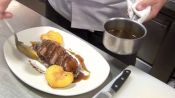 Charlie Palmer Makes Duck Breast with Roasted Peaches