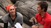 Actor Lee Pace Hits Central Park with James Marshall