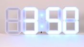 Staff Picks: White & White Digital LED Clock