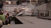 Giant Lego X-Wing Fighter Lands in Times Square