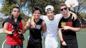 Hanging out with Austin Mahone and "the Foolish Four"