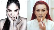 Demi Lovato’s Metallic Album Makeup, Recreated by Kandee Johnson