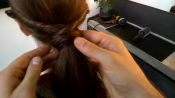 Google Glass Hair How-To: Twisted Ponytail