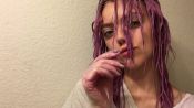 Watch Model Pyper America Smith Dye Her OWN Hair Pastel Pink
