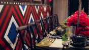 布朗森·Wyck创建一个African-Inspired餐桌