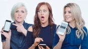 Grace Helbig, Hannah Hart & Mamrie Hart Show Us The Last Thing on Their Phones