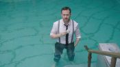 Watch Ryan Gosling Go Swimming in his Ralph Lauren Suit