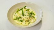 Ricotta Dumplings with Asparagus and Green Garlic