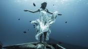 Real-Life Mermaid Explores the Deep Sea