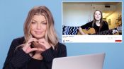 Fergie Watches Fan Covers on YouTube